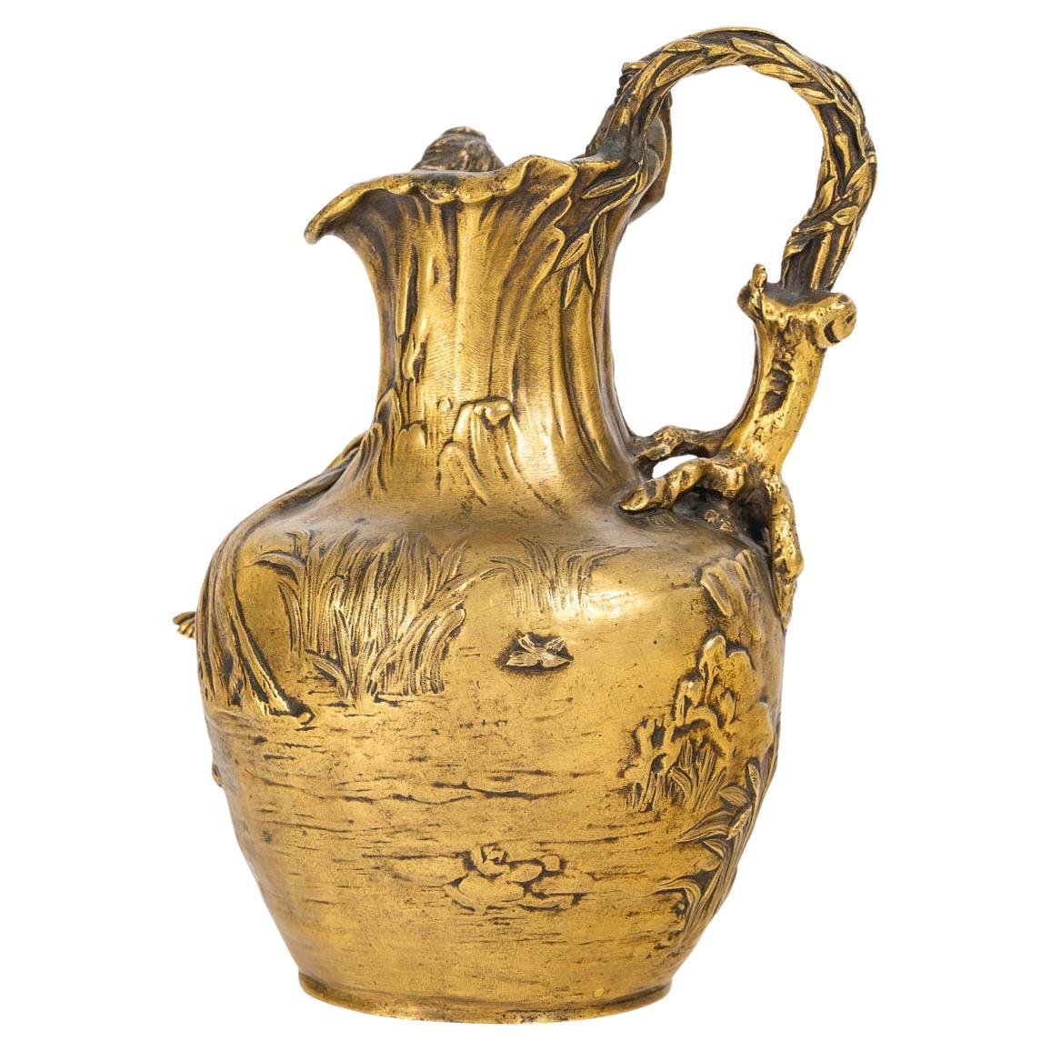 Art Nouveau Vase, Jug, Signed A, Vibert, Circa 1900. For Sale