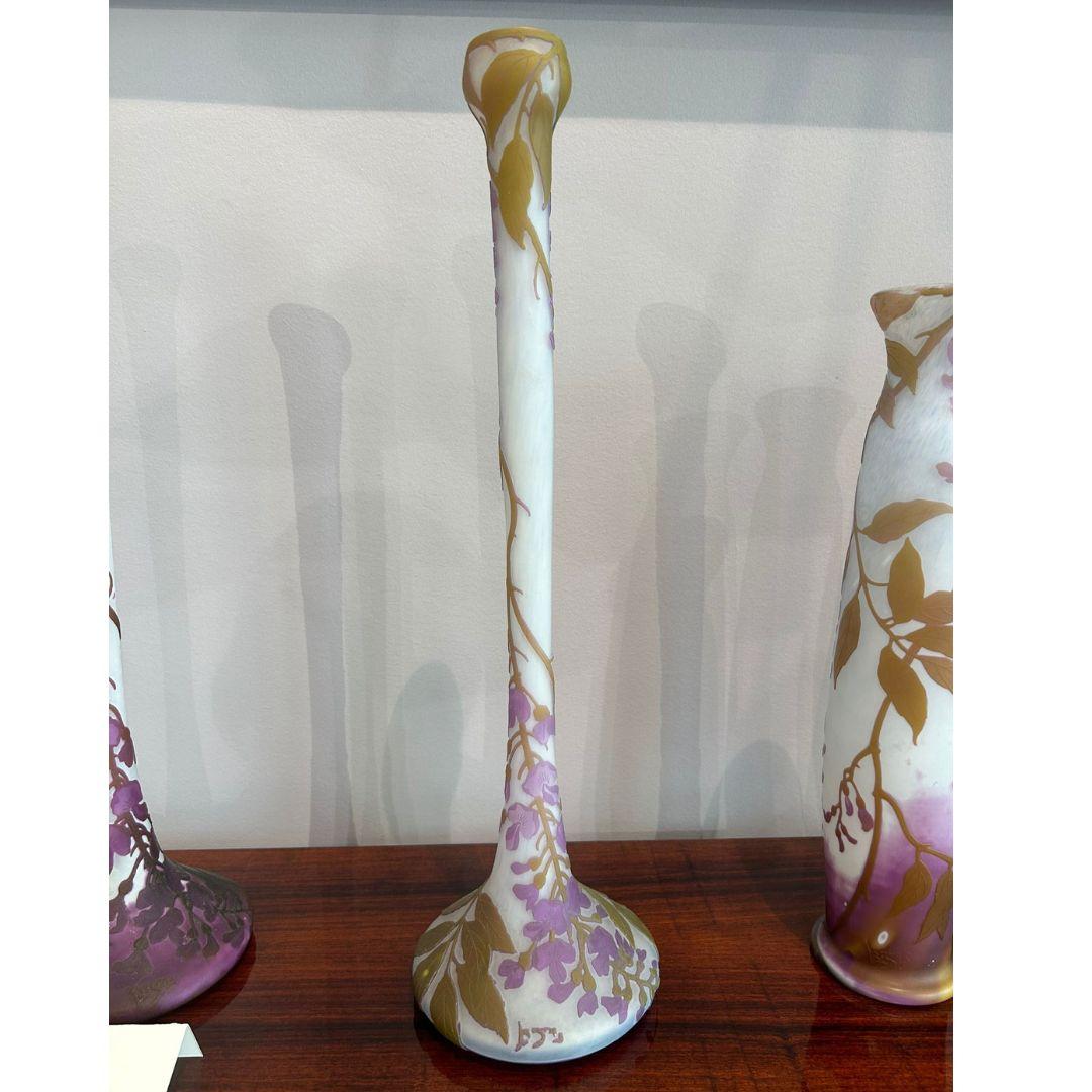 Austriaco Vaso Art Nouveau, firmato LeGras, 1900 in vendita