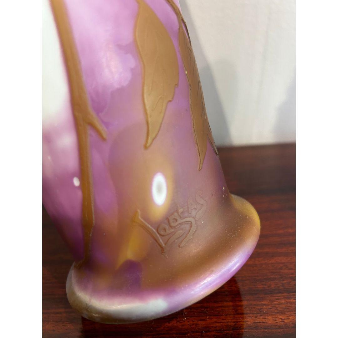 Francese Vaso Art Nouveau, firmato LeGras, 1900 in vendita