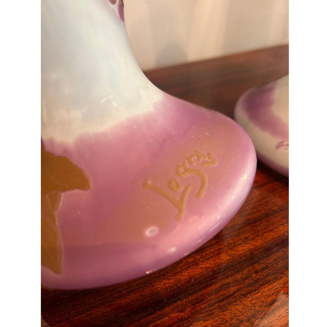 Francese Vaso Art Nouveau, firmato LeGras, 1900 in vendita