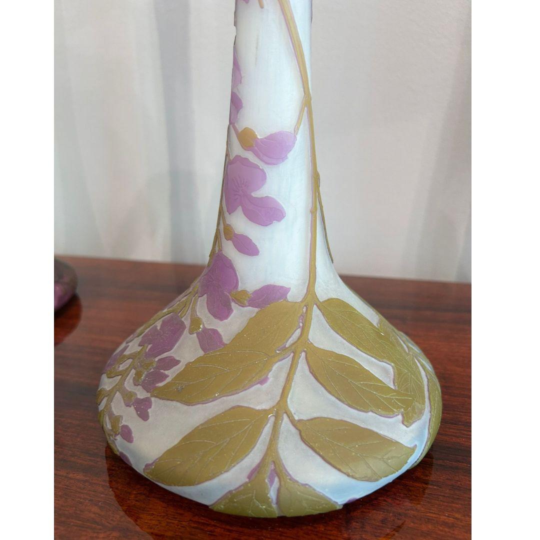 Inizio XX secolo Vaso Art Nouveau, firmato LeGras, 1900 in vendita