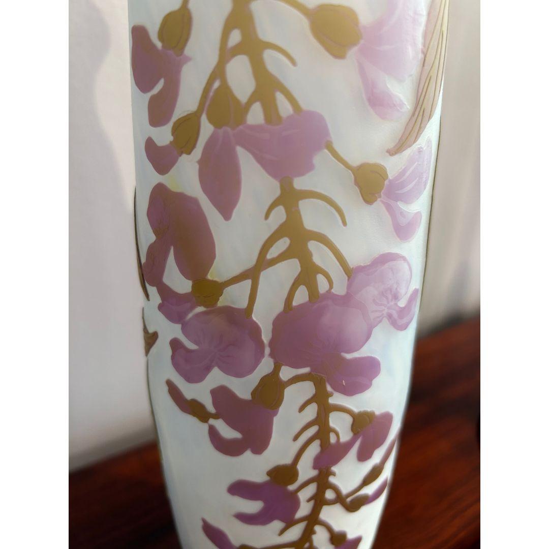 Inizio XX secolo Vaso Art Nouveau, firmato LeGras, 1900 in vendita