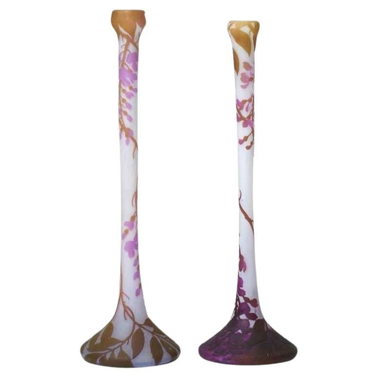 Vase Art nouveau, signé par LeGras, 1900
