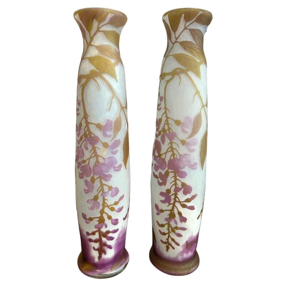 Art Nouveau Vase, signed by LeGras, 1900