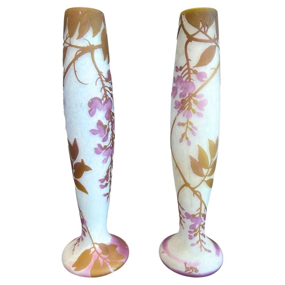 Art Nouveau Vase, signed by LeGras, 1900