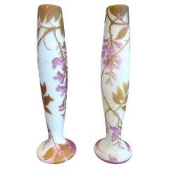 Vase Art nouveau, signé par LeGras, 1900