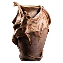 Vase avec chauve-souris d'Eduard Stellmacher pour RStK Amphora (Art Nouveau)
