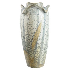 Vaso Art Nouveau con smalto a pelle di squalo di Atelier A Galtigny