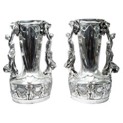 Antique Art Nouveau Vases by WMF