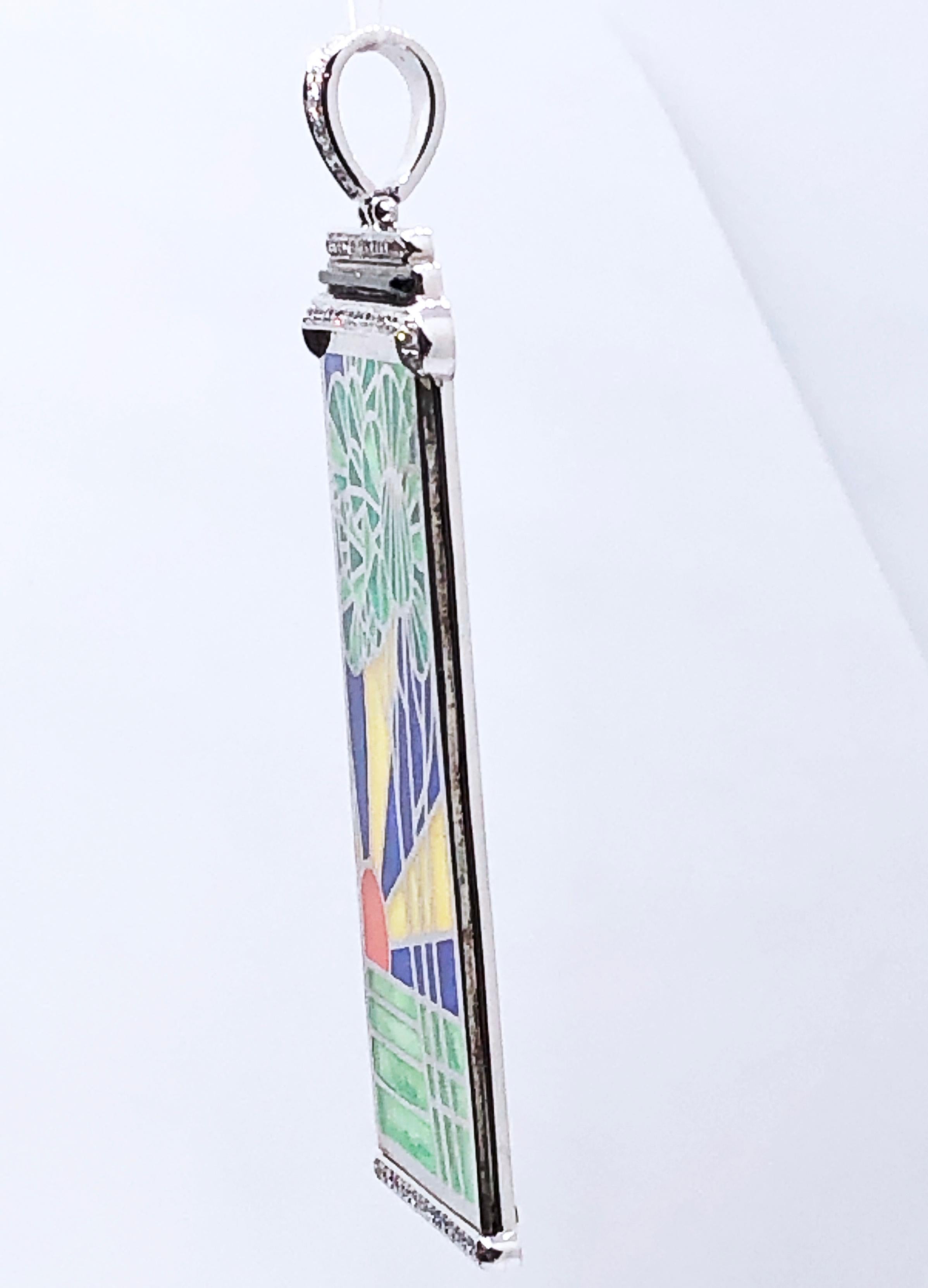 Ciondolo 1970 in stile Art Nouveau 