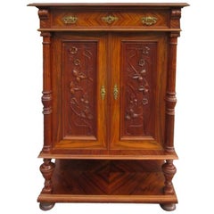 Art Nouveau Vertiko Made of Walnut Wood, circa 1890