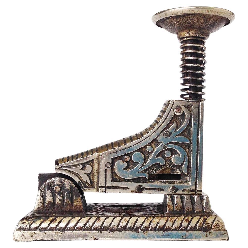 Cucitrice per ufficio in acciaio in stile vittoriano Rarità in vendita