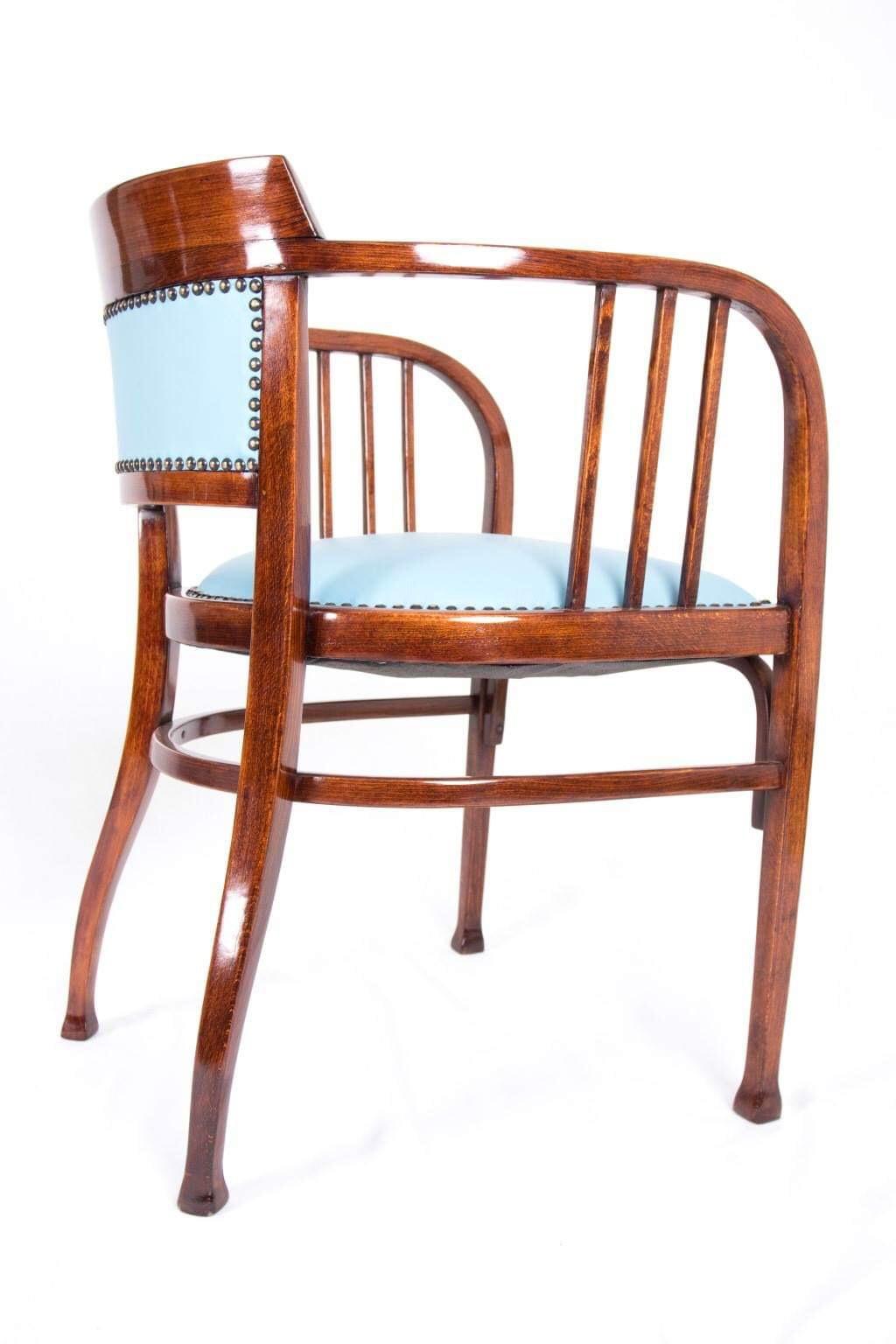 Art Nouveau Vienna Armchairs Attributed to Otto Wagner Thonet Gebruder 3