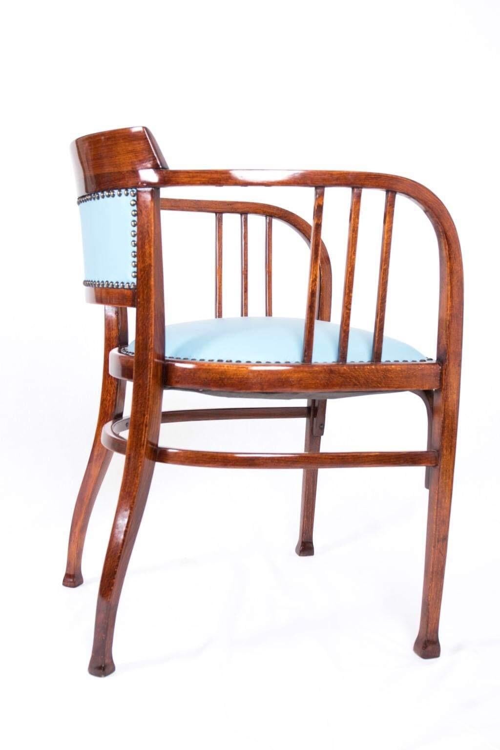 Art Nouveau Vienna Armchairs Attributed to Otto Wagner Thonet Gebruder 1