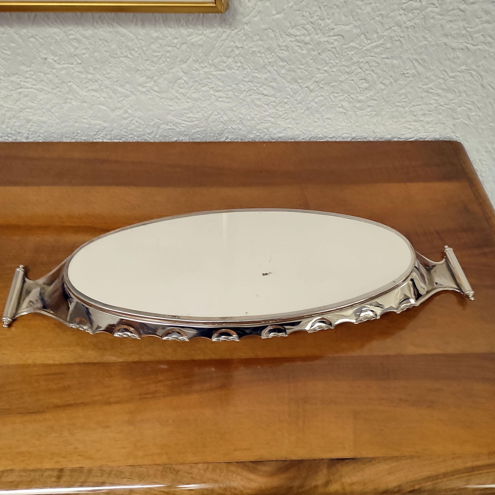 Art Nouveau Villeroy & Boch Silver Plated Serving Tray, circa 1900 For Sale 4