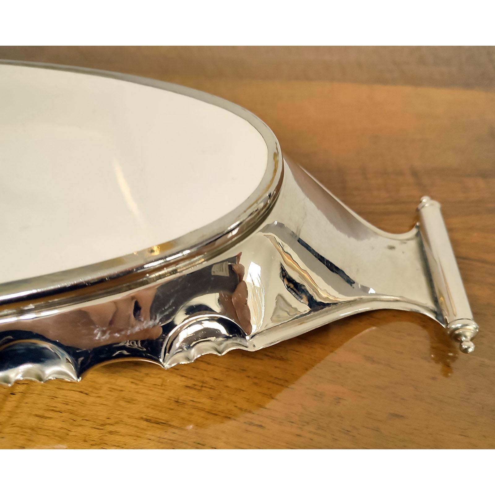 Art Nouveau Villeroy & Boch Silver Plated Serving Tray, circa 1900 For Sale 6