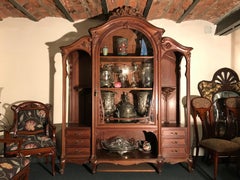 Art Nouveau  Vitrine, 1900, Sign: E. Dienst- Paris (Dienst 86 St. Antoine Paris)