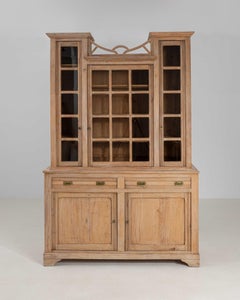 Art Nouveau Vitrine, Wood and Glass, France, 1910-1919
