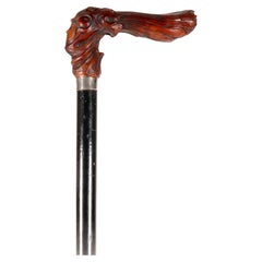 Art Nouveau walking stick, the Goddess Ceres, by Vincenzo Gemito, Italy 1900. Art Nouveau walking stick, the Goddess Ceres, by Vincenzo Gemito, Italy 1900.