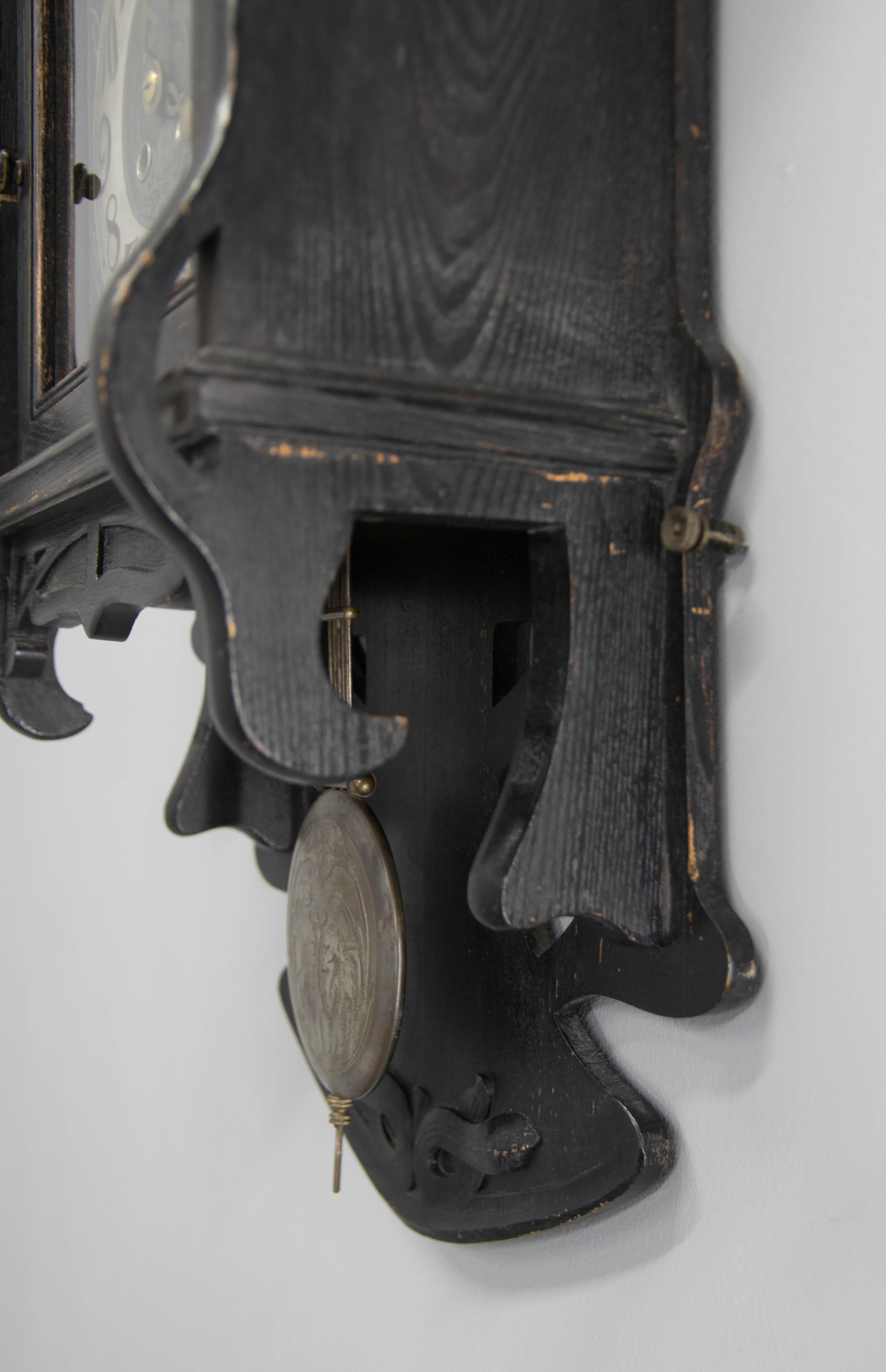 Début du 20ème siècle Horloge murale Art nouveau, années 1900 en vente