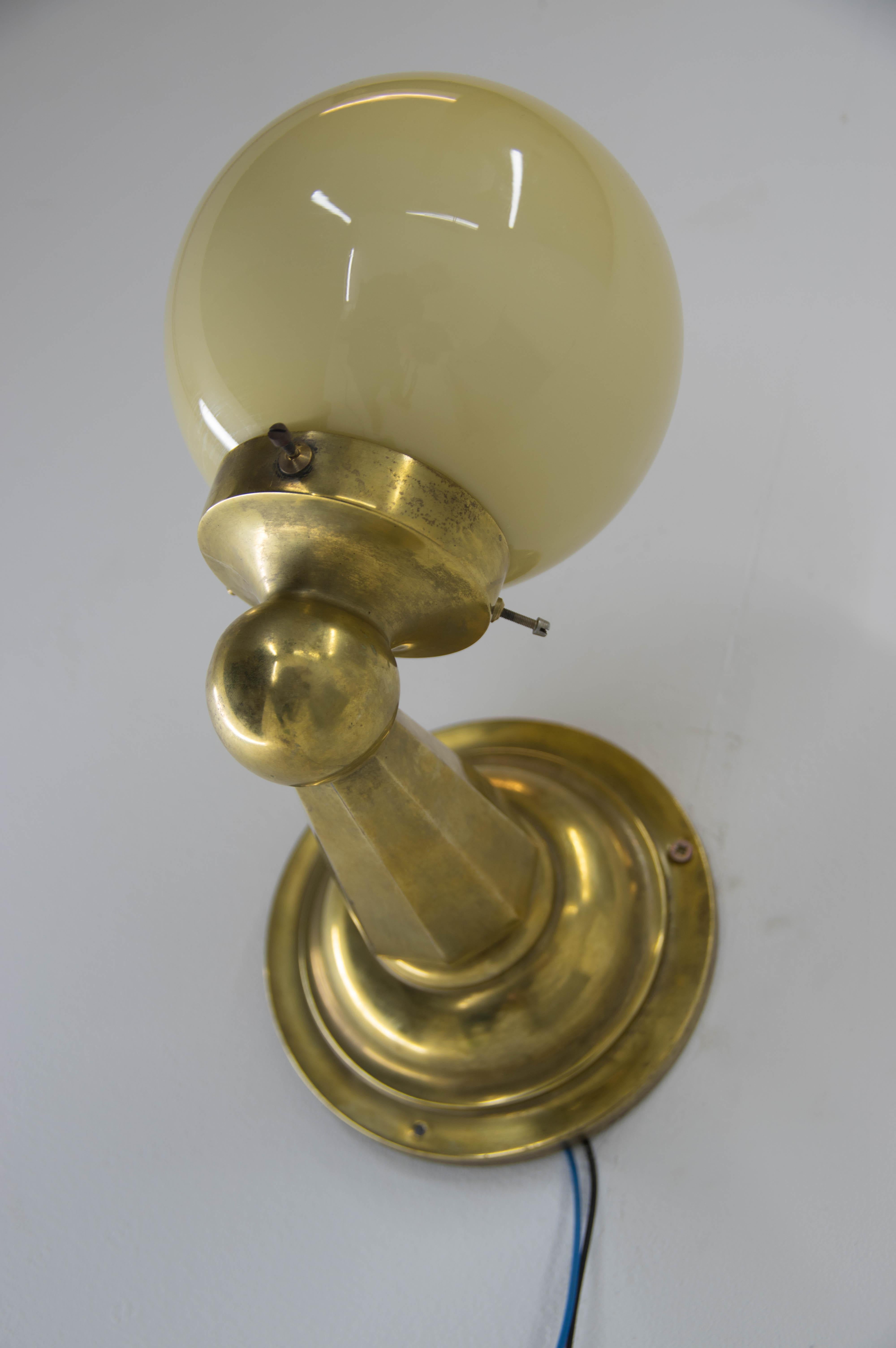 Art Nouveau Wall Lamp, 1920s 3