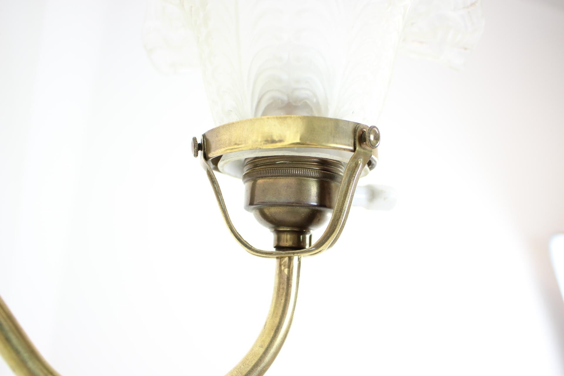 Art Nouveau Wall Lamp, circa 1900 In Good Condition For Sale In Praha, CZ