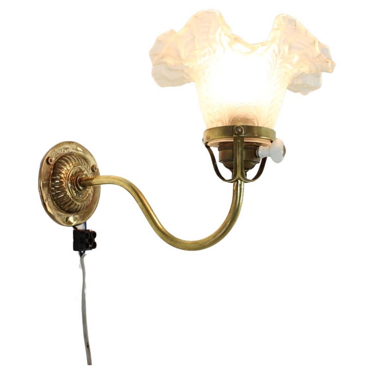 Art Nouveau Wall Lamp, circa 1900 For Sale at 1stDibs