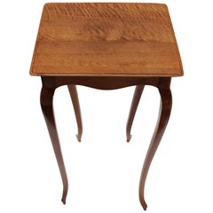 Art Nouveau Walnut Small Side Table