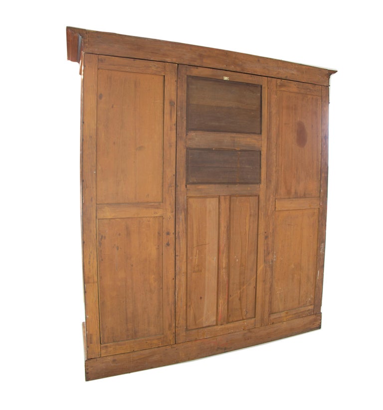 Art Nouveau Wardrobe, Vintage Armoire, Stained Glass, Scotland, 1895, B1240 For Sale at 1stDibs
