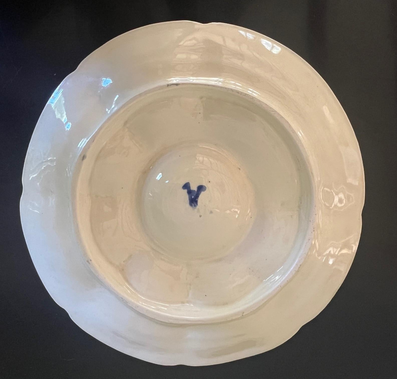Assiette à huîtres Wasmuel Art Nouveau, Belgique, vers 1890 en vente 3