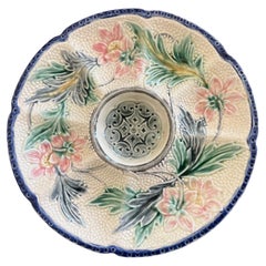 Plato de ostras Art Nouveau Wasmuel, Bélgica, c. 1890