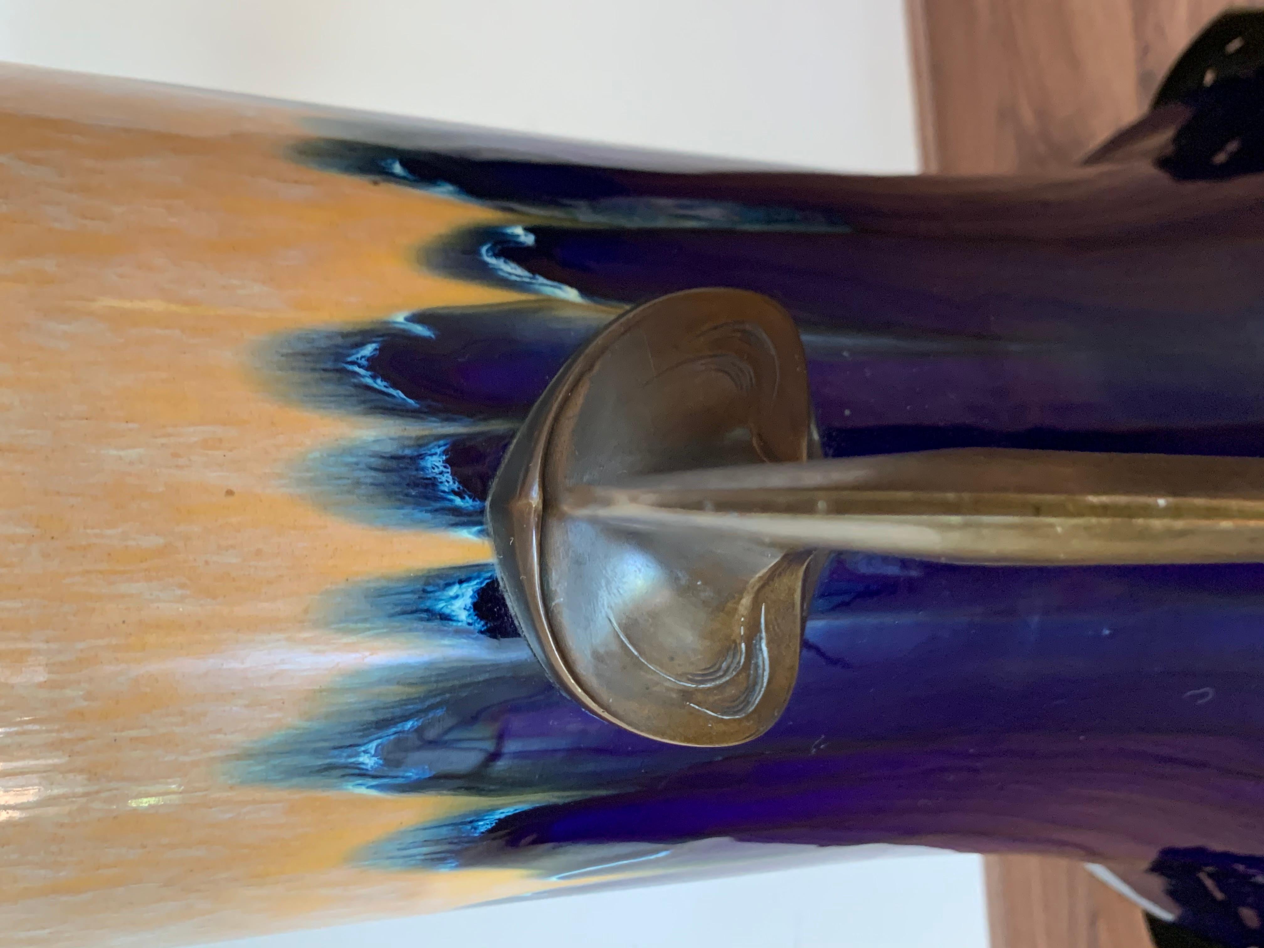 Vaso di ninfee Art Nouveau Jugendstil in bronzo alla maniera di Otto Eckman in vendita 8
