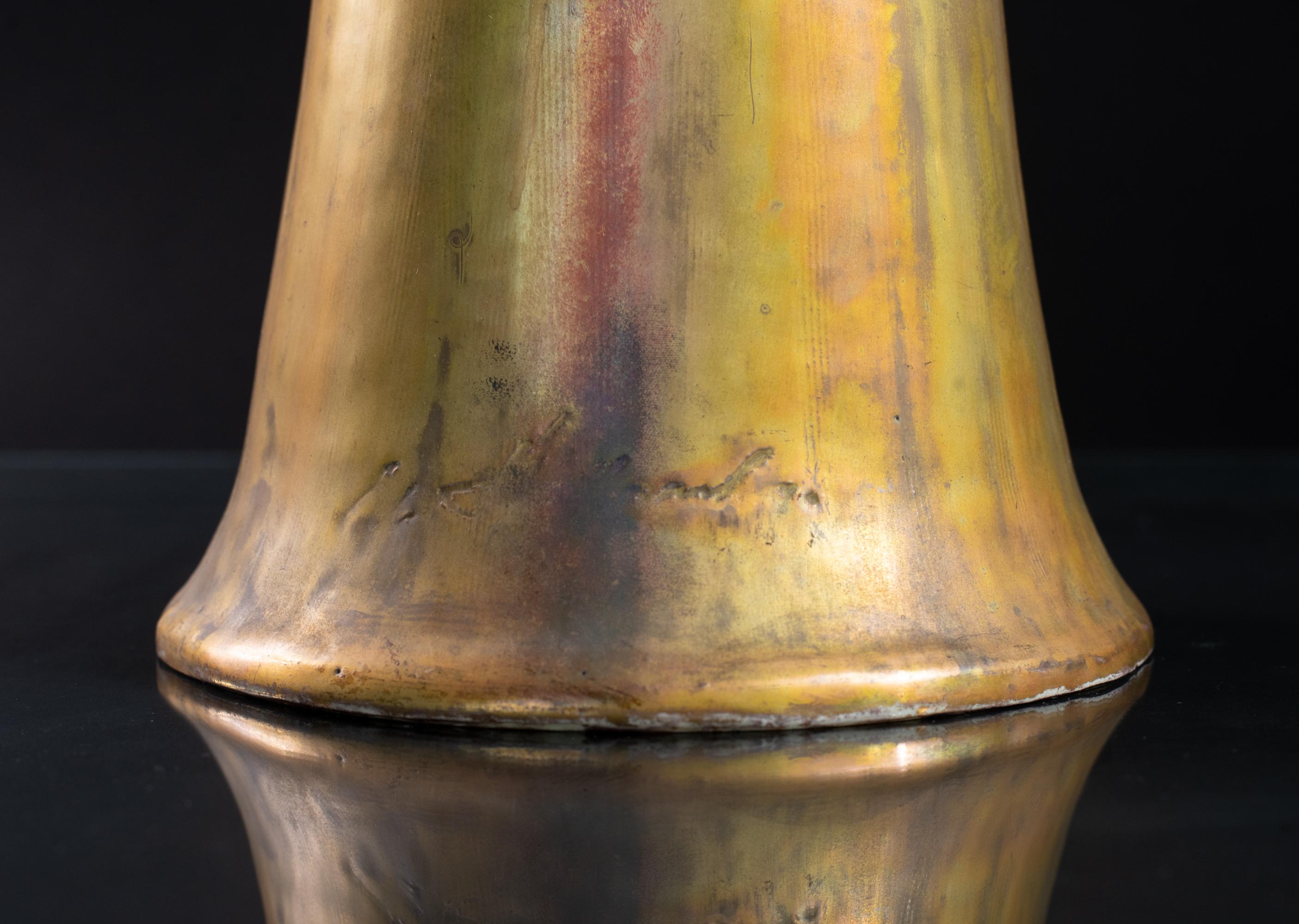 Vase nénuphar Art nouveau avec grenouilles et mouchetures d'eau par Eduard Stellmacher & Co. en vente 7