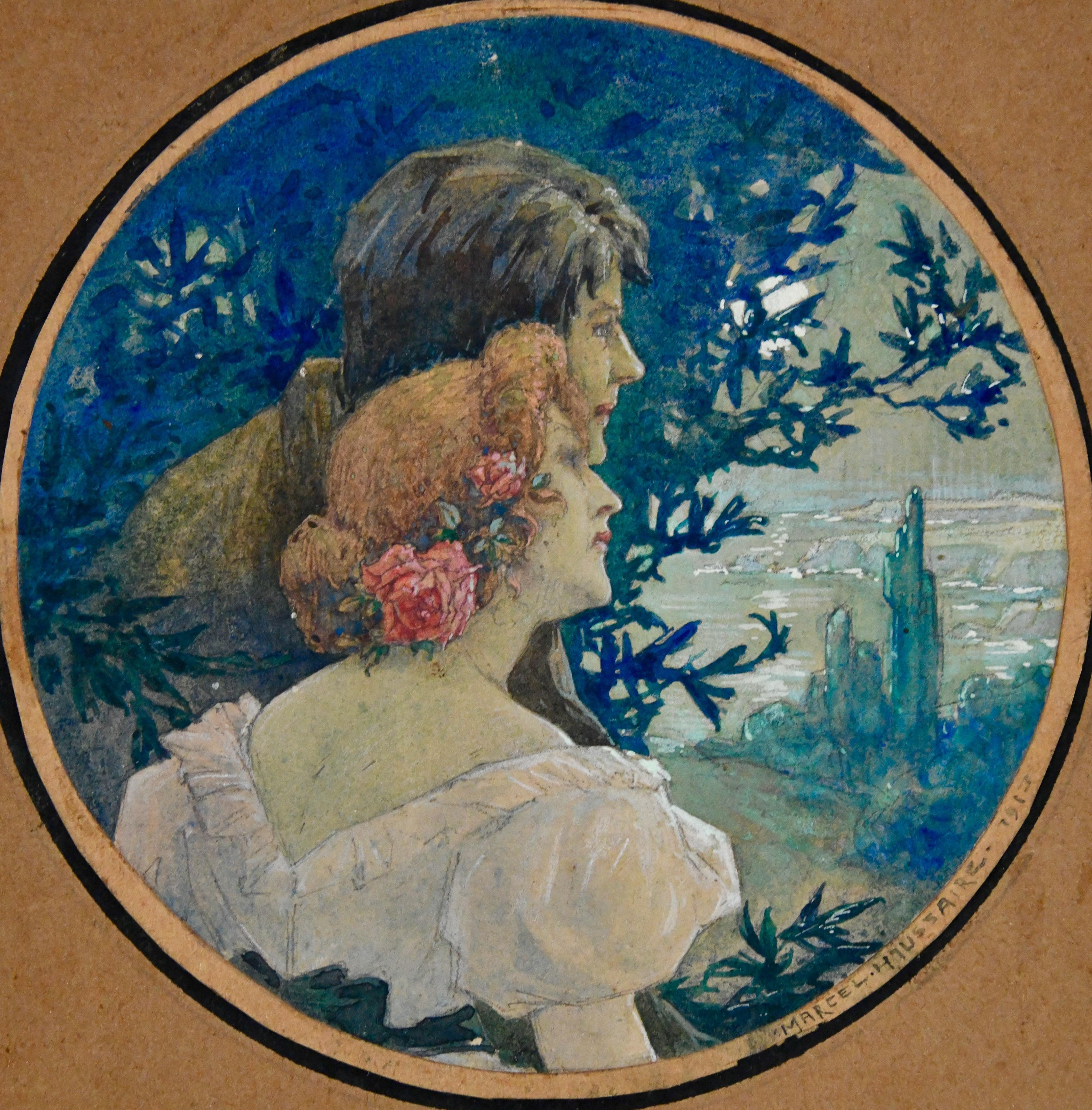 art nouveau couple