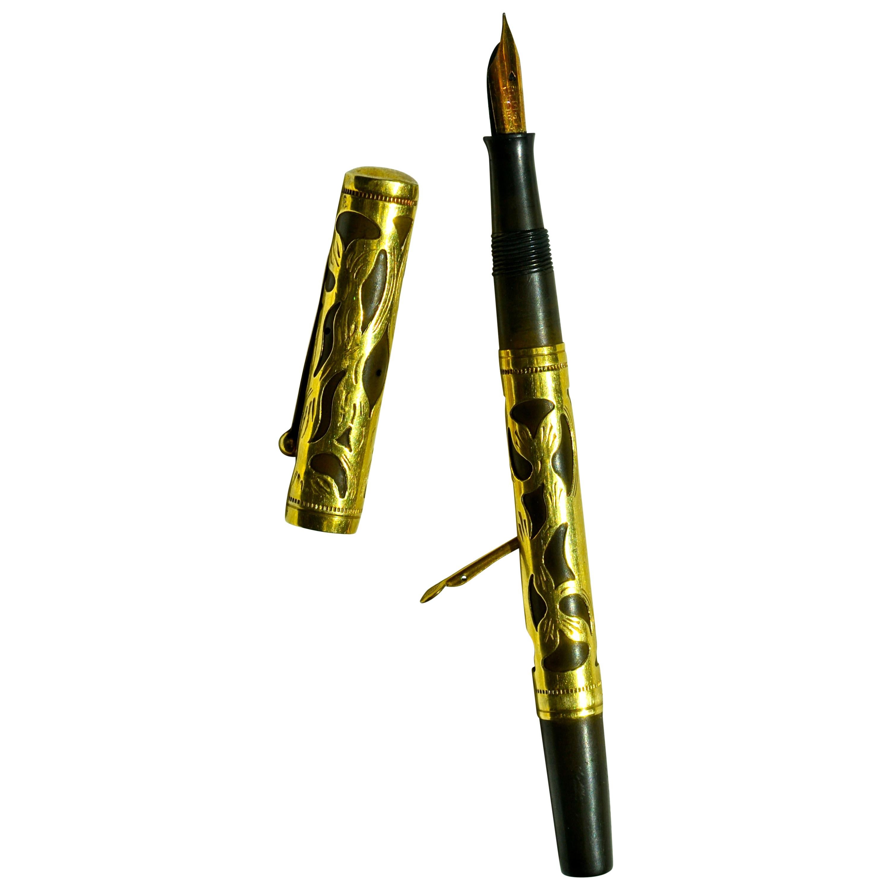 Wtm Fountain Pen Gold Ink Pen