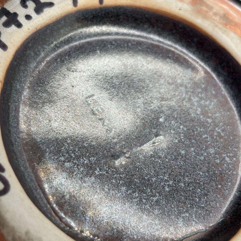 Vaso in stile Art Nouveau Weller in ambra iridescente e oro cotto al raku, coppia in vendita 7