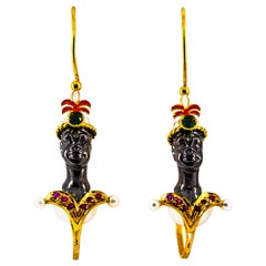 Art Nouveau Lever-Back Earrings