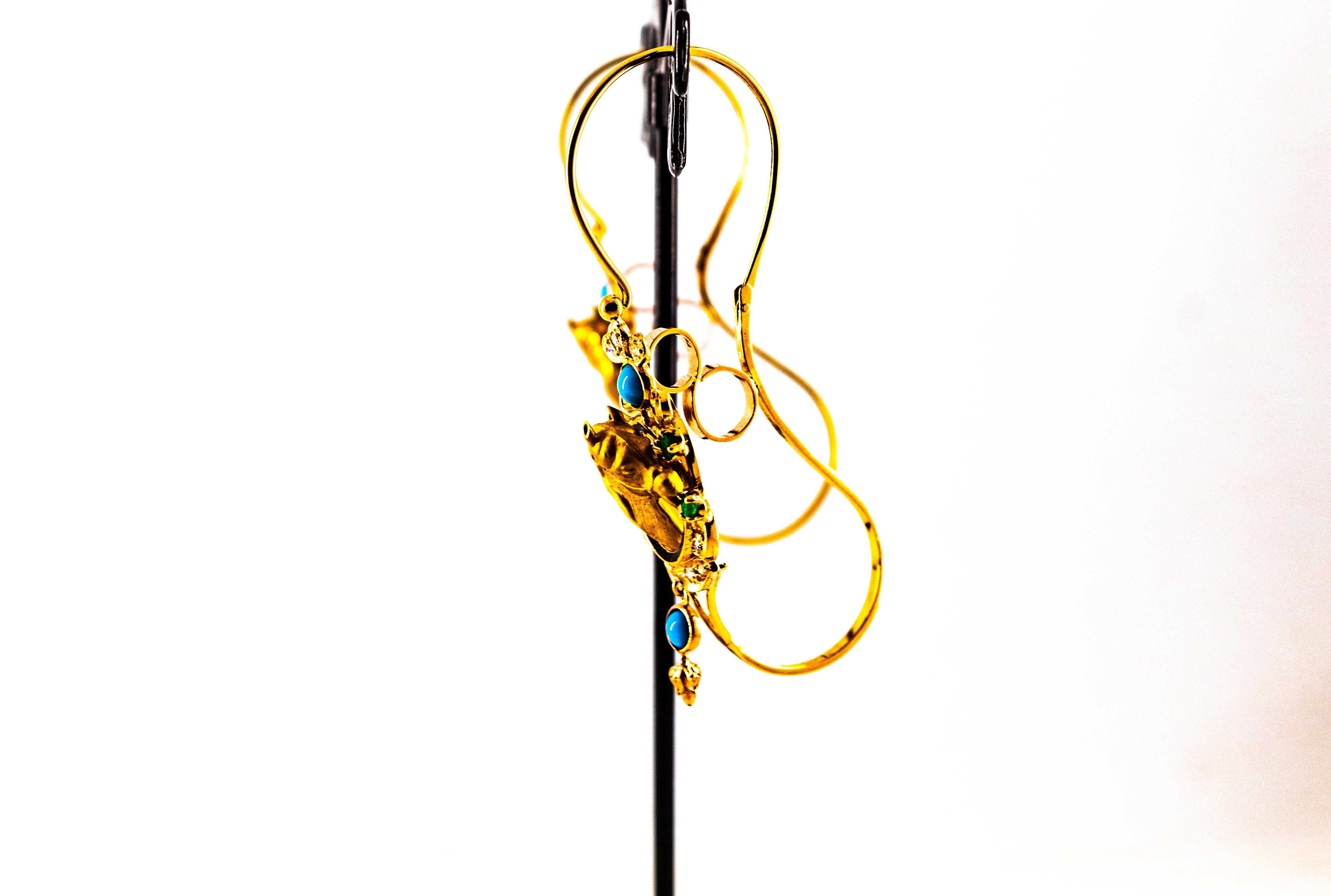 Art Nouveau Boucles d'oreilles 