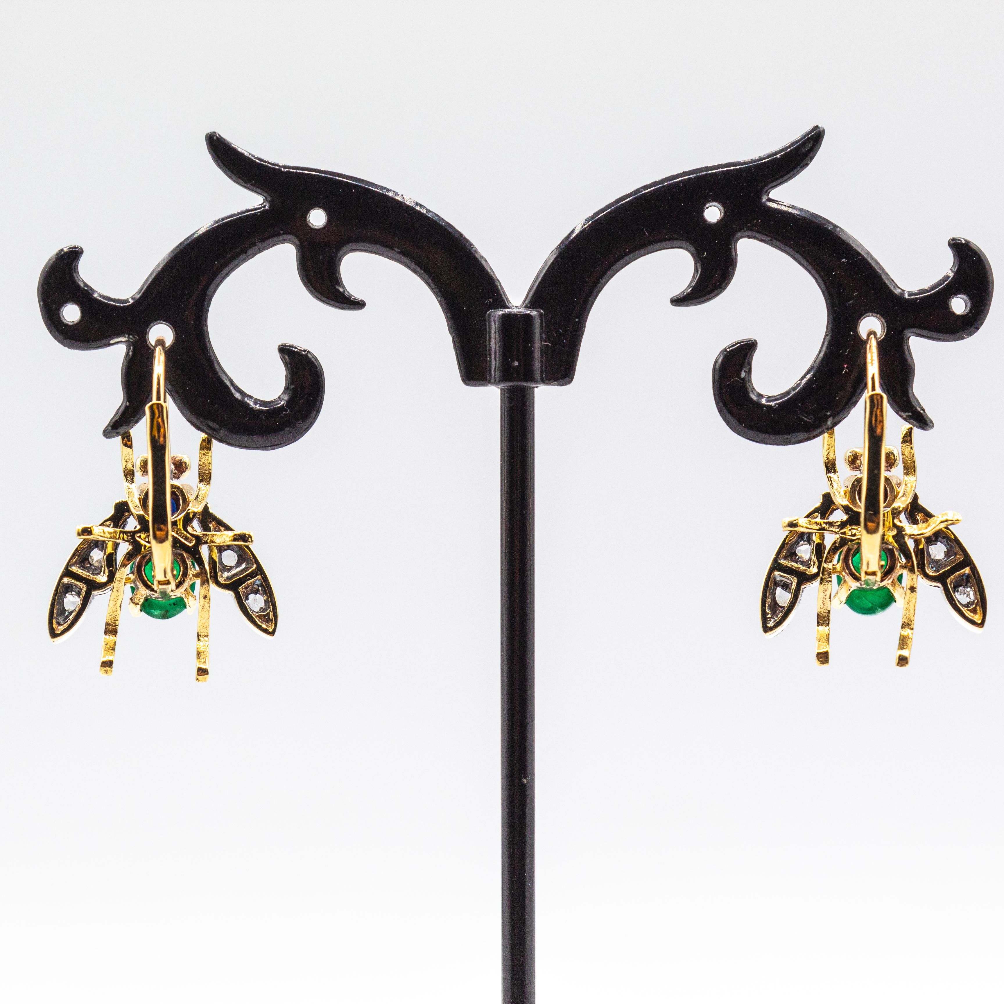 Art Nouveau White Diamond Ruby Blue Sapphire Yellow Gold 