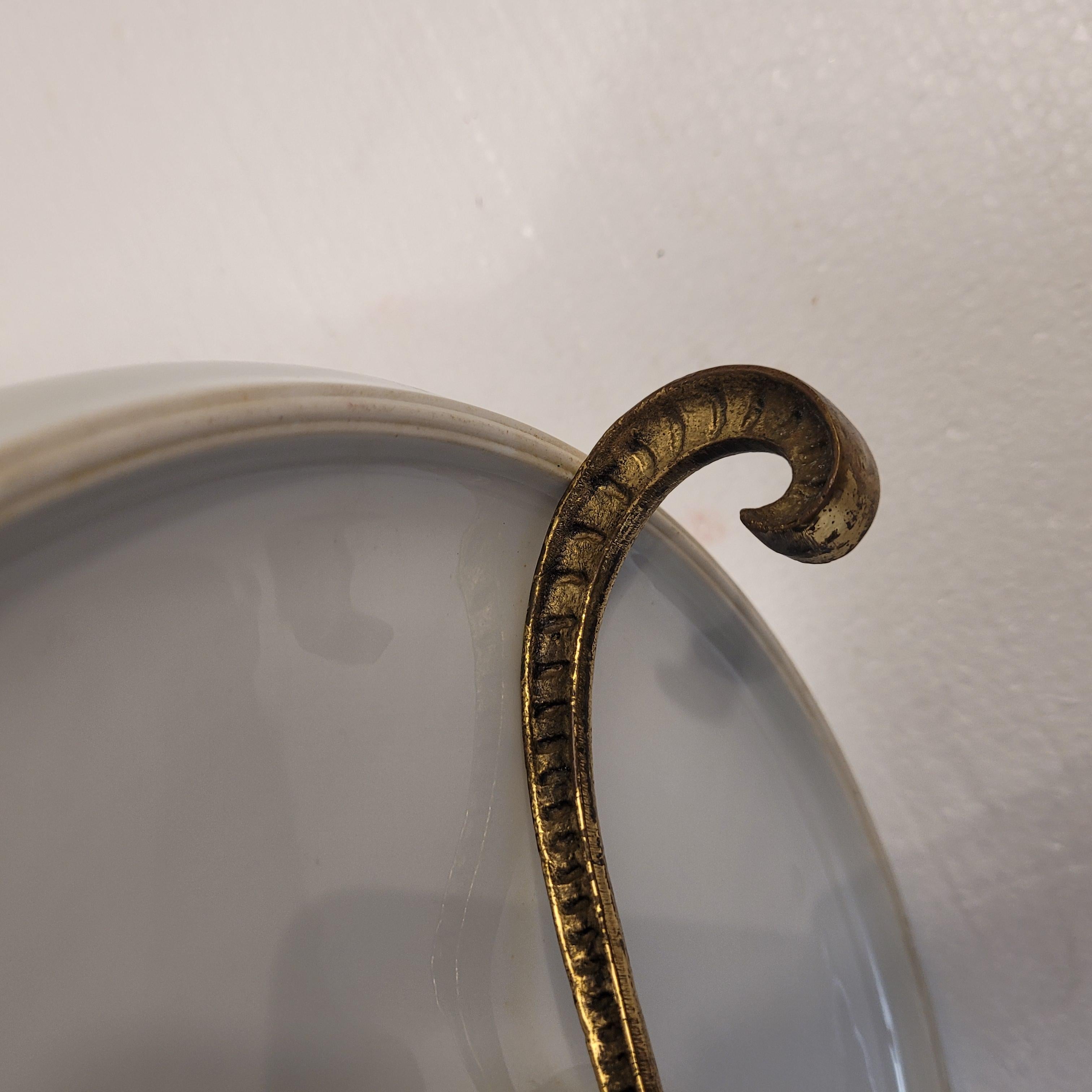 Tortenplatte aus weißem Porzellan im Jugendstil aus Limoges, Frankreich im Angebot 11