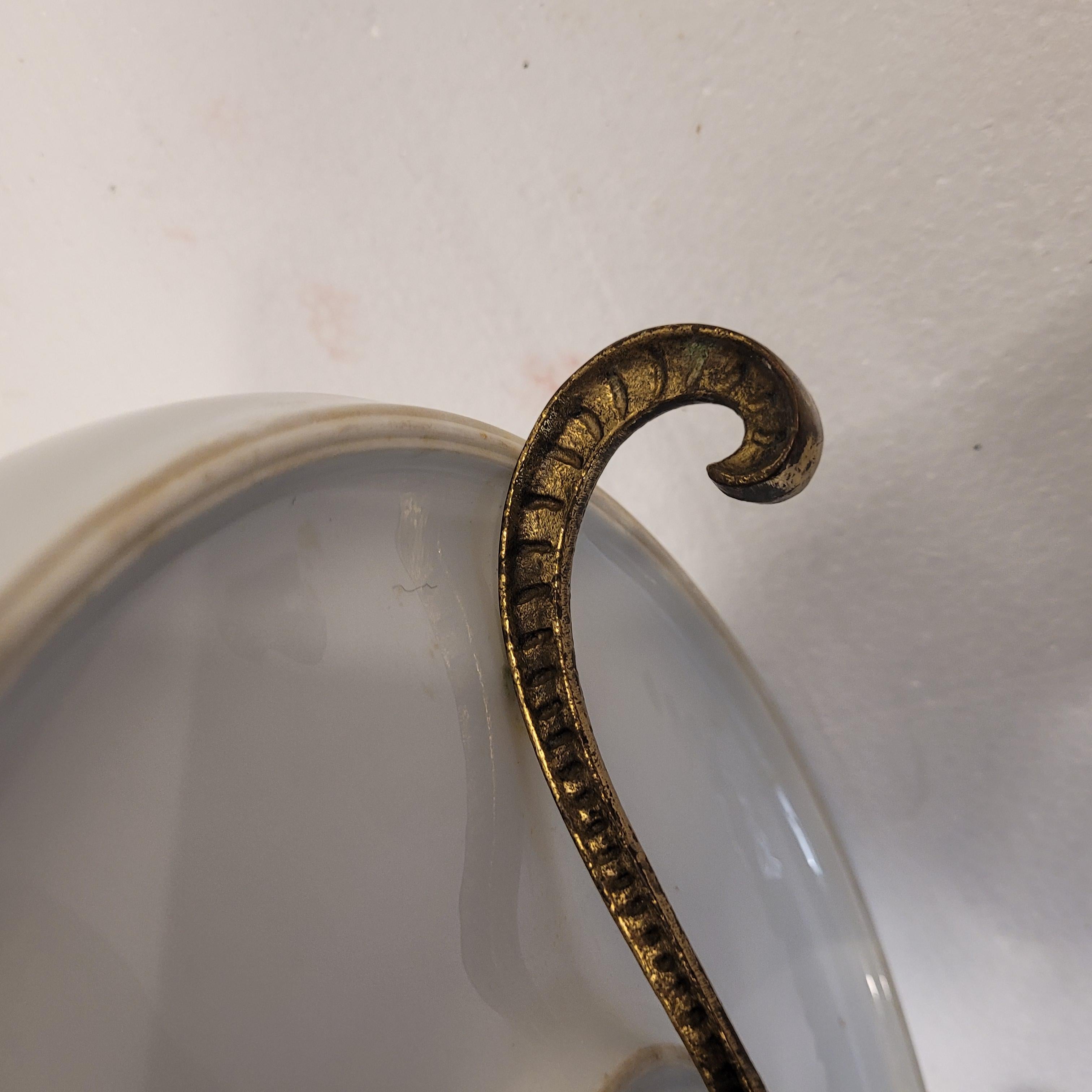 Tortenplatte aus weißem Porzellan im Jugendstil aus Limoges, Frankreich im Angebot 12