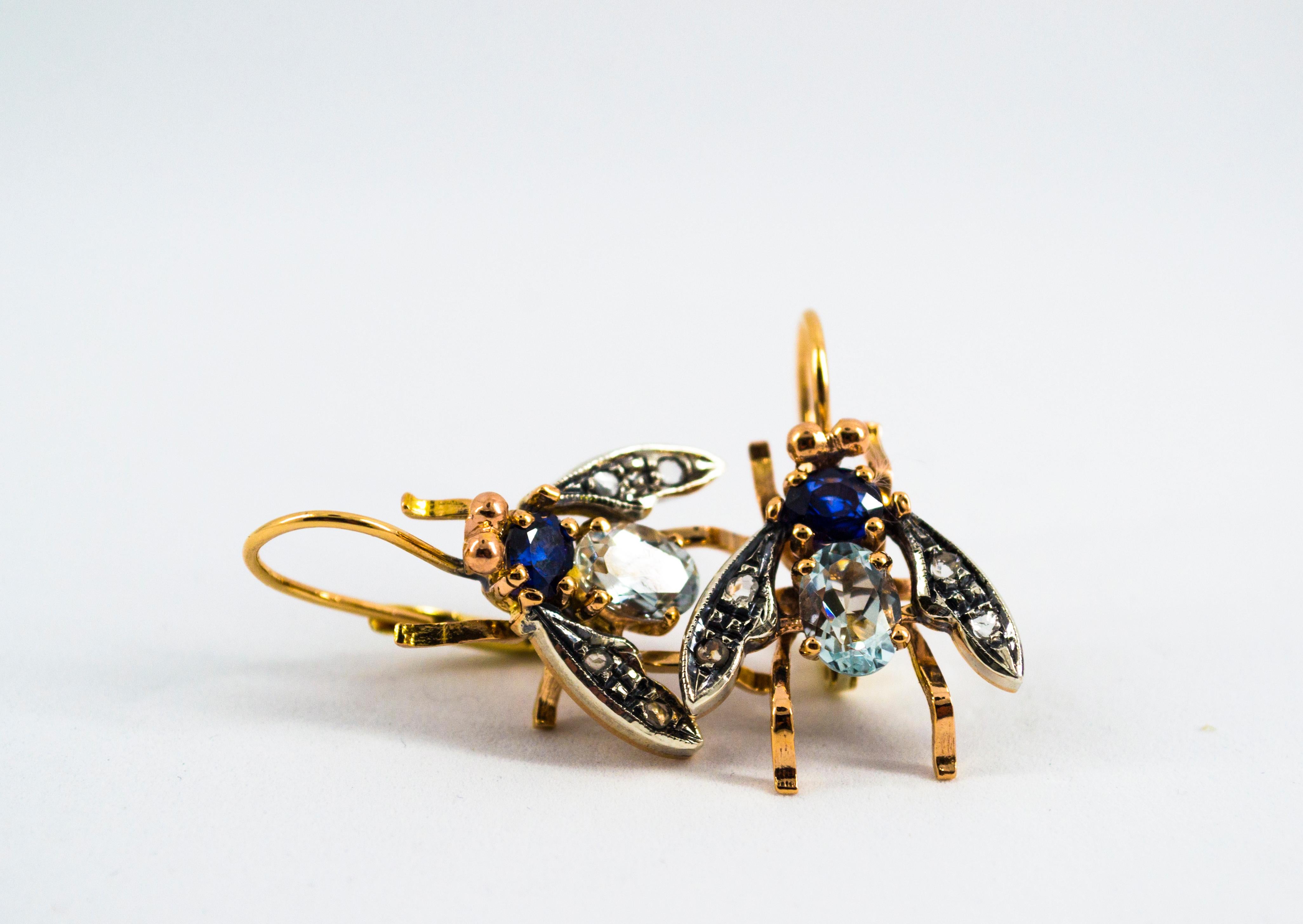 Art Nouveau White Rose Cut Diamond Ruby Emerald Yellow Gold 