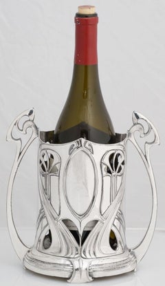Art Nouveau Wine Bottle Holder by WMF