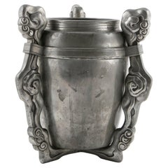 Art Nouveau Wine Cooler in Pewter by Ballin & Hertz