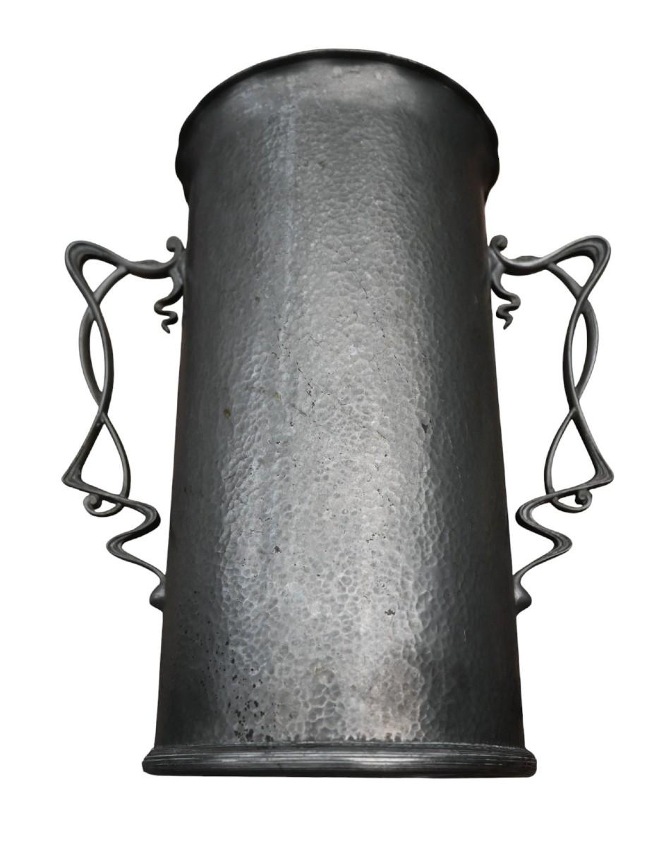 Art Nouveau Wine Cooler – Tinned Brass, Circa 1900–1915 For Sale 2