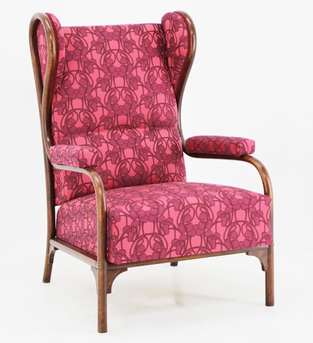 Belle Époque Chaise à oreilles Art Nouveau de Thonet Nr.6541, depuis 1904 en vente