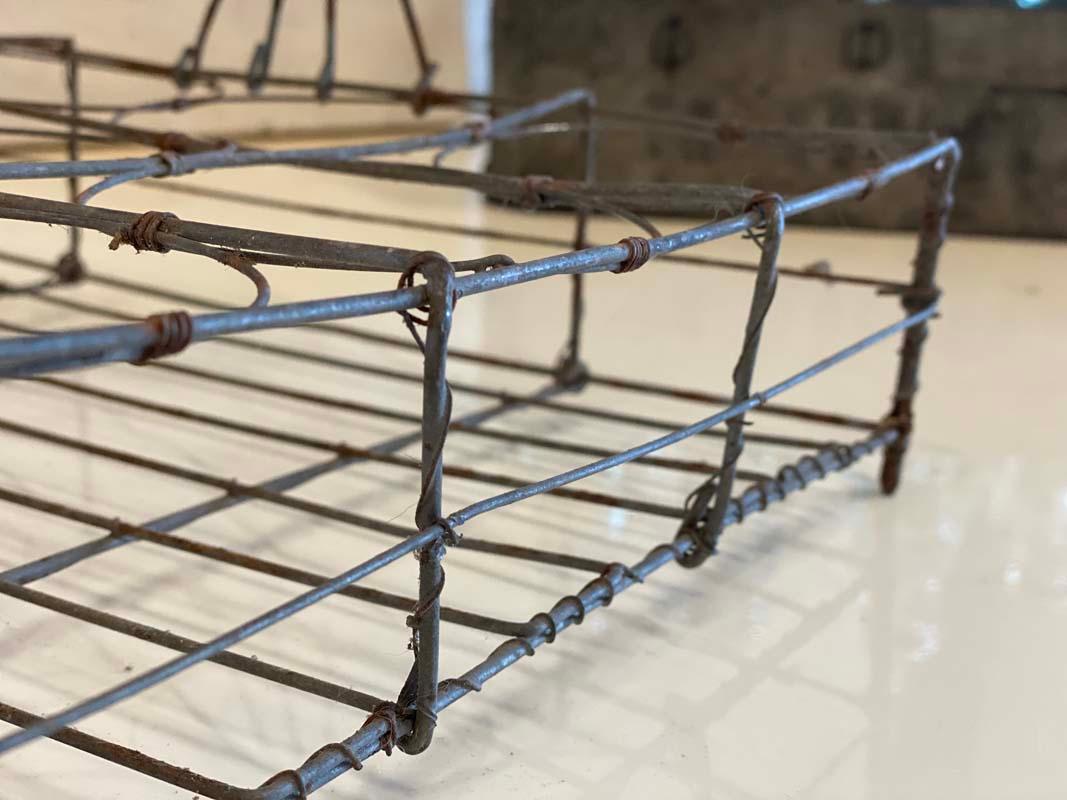Art Nouveau Wire Bottle Rack from France, Early 20th Century For Sale 12