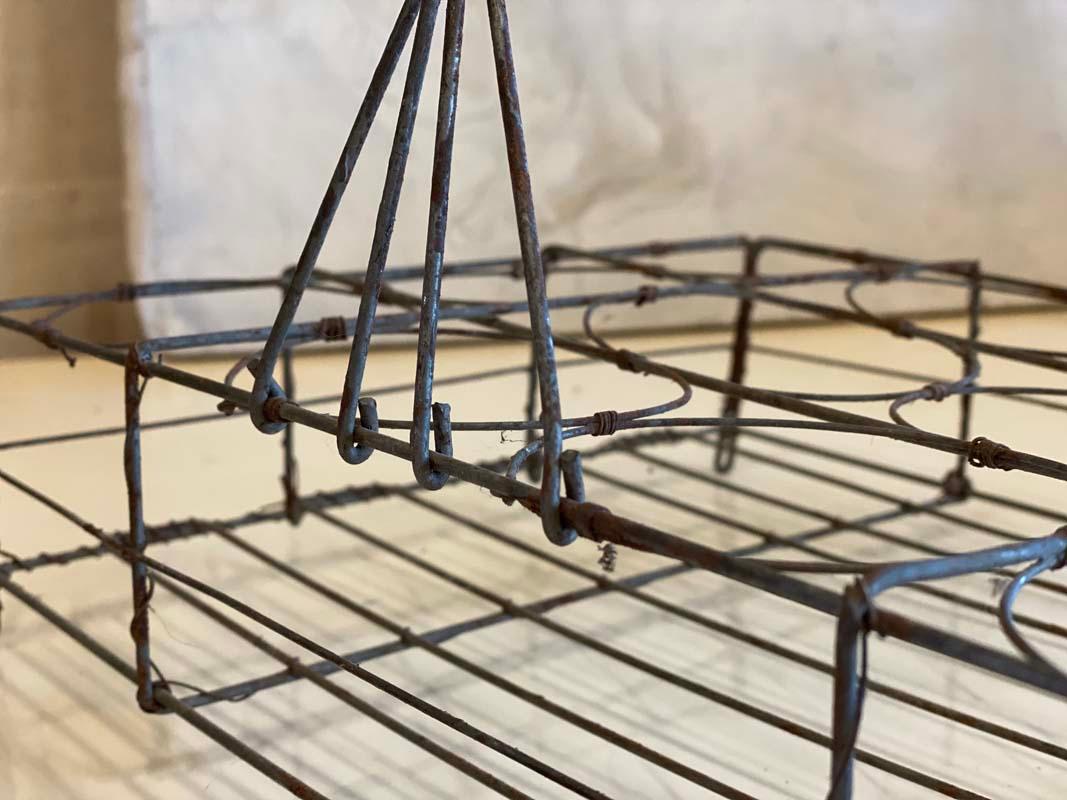 Art Nouveau Wire Bottle Rack from France, Early 20th Century For Sale 14