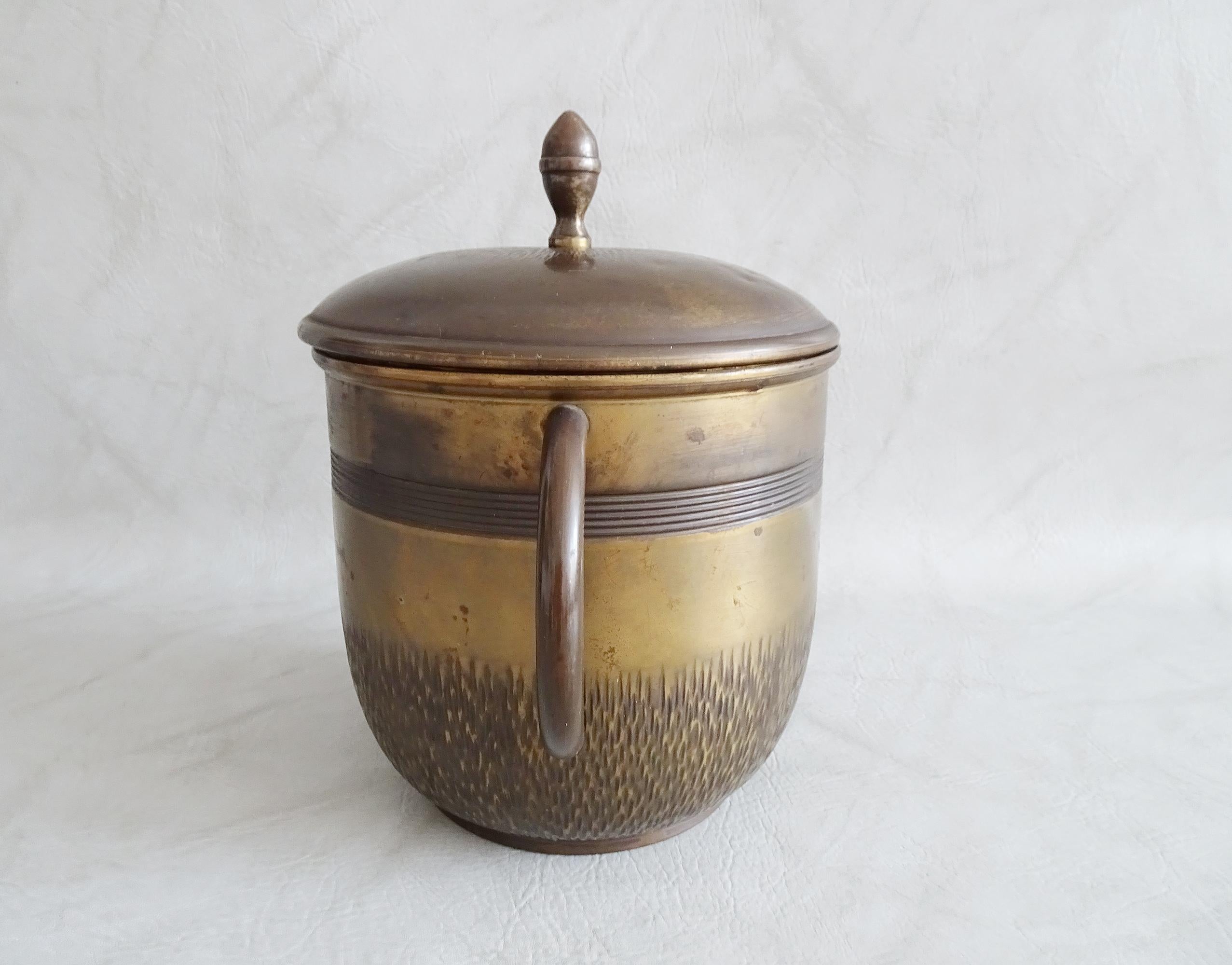 Art Nouveau WMF Brass Punch Bowl, Germany, 1900 For Sale 1