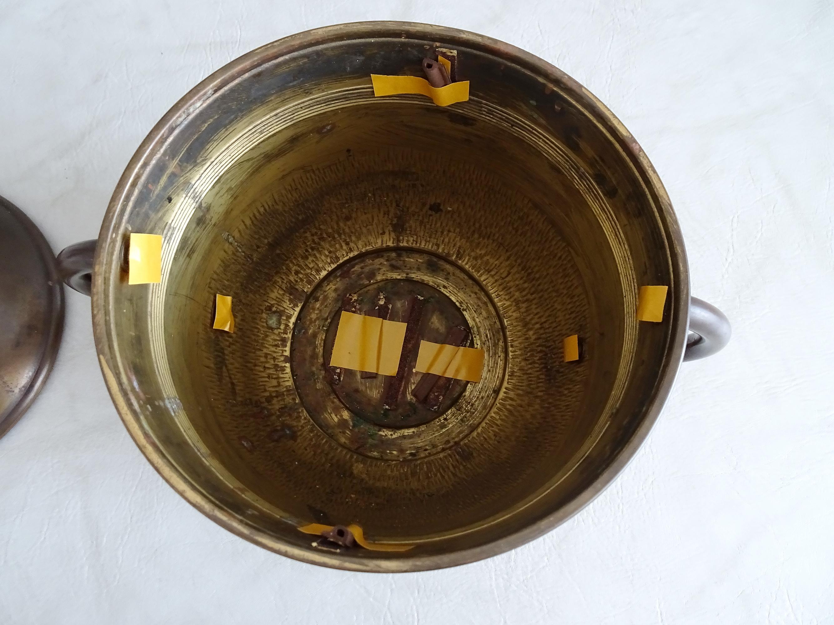 Art Nouveau WMF Brass Punch Bowl, Germany, 1900 For Sale 5